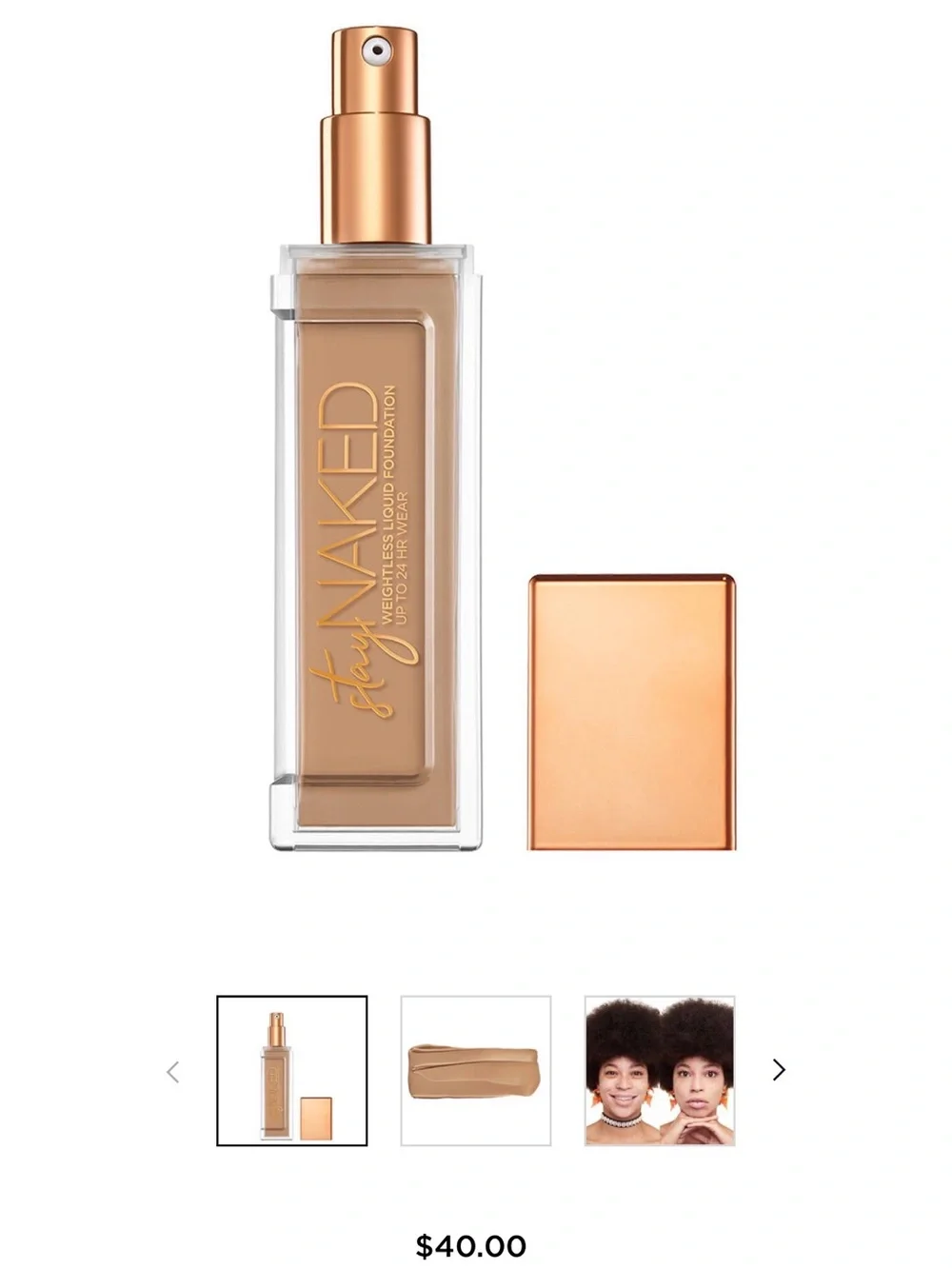 Urban Decay Stay Naked Foundation - Shade 40-CP